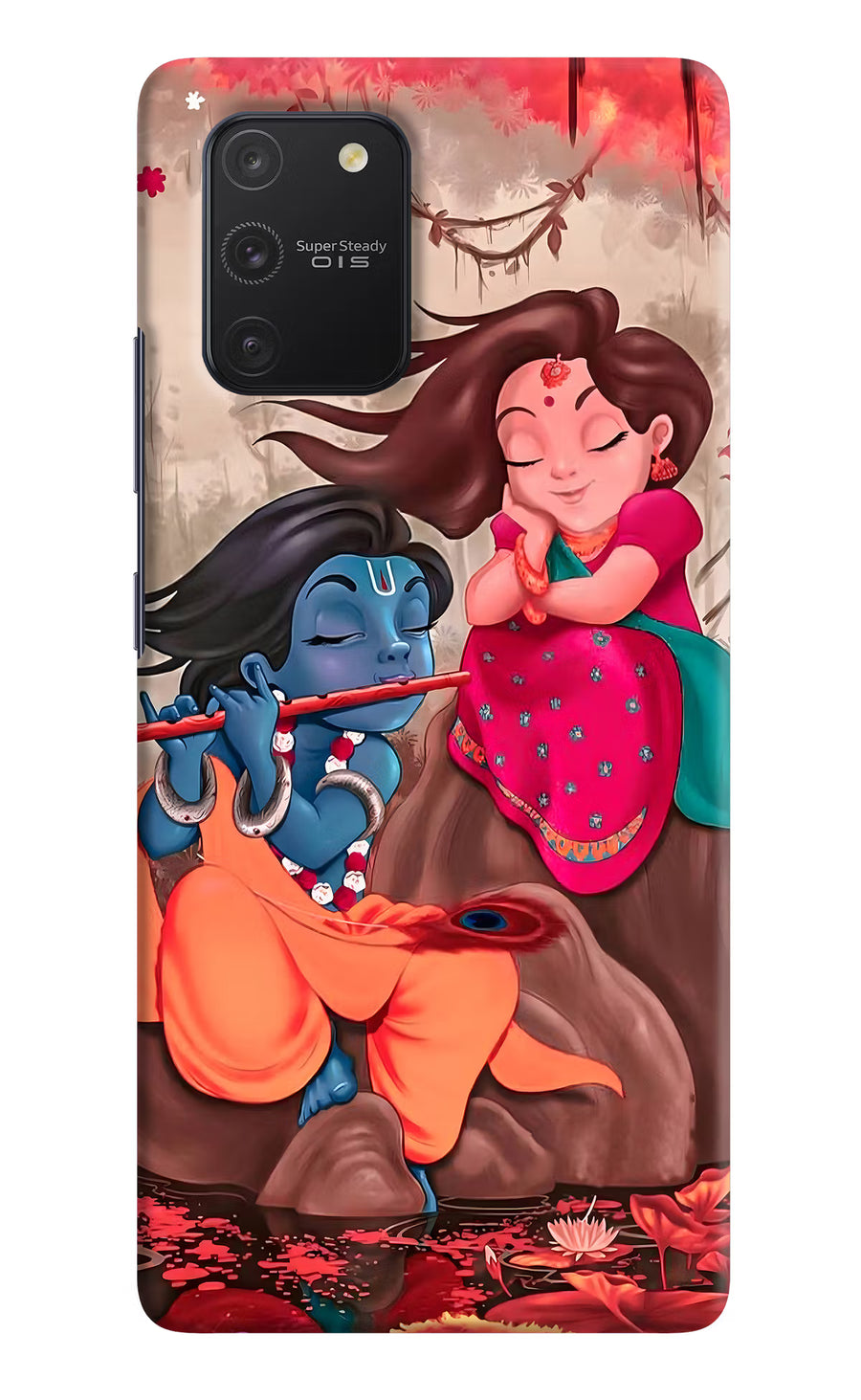 Radhe Krishna Samsung S10 Lite Back Cover, Hard case