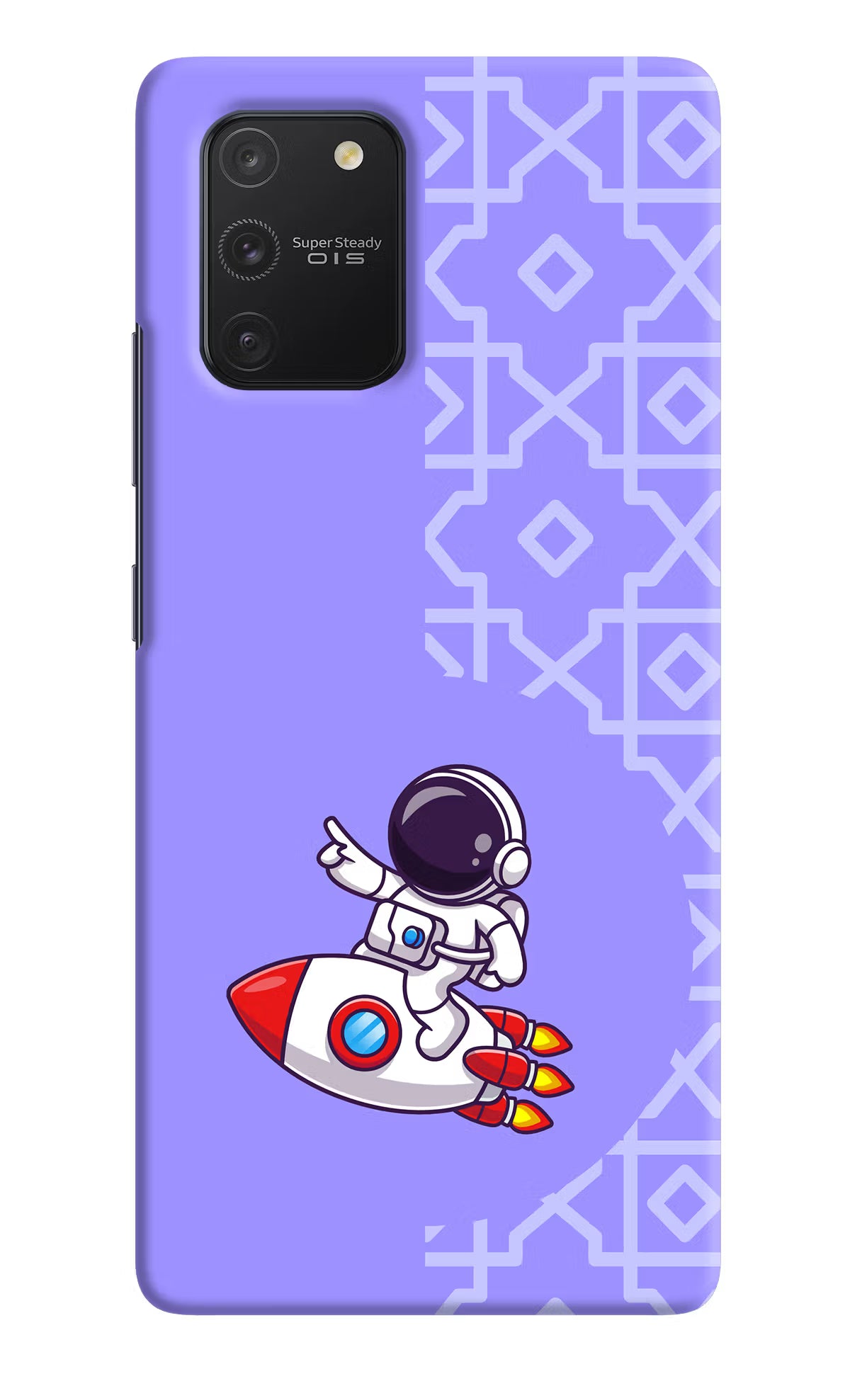 Cute Astronaut Samsung S10 Lite Hard Case Back Cover by Casekaro
