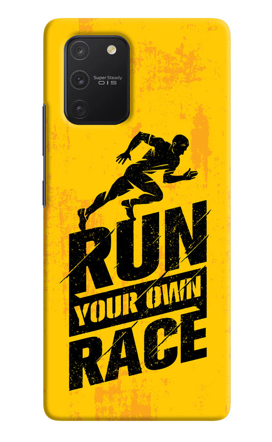 Run Your Own Race Samsung S10 Lite Hard Case Back Cover by Casekaro