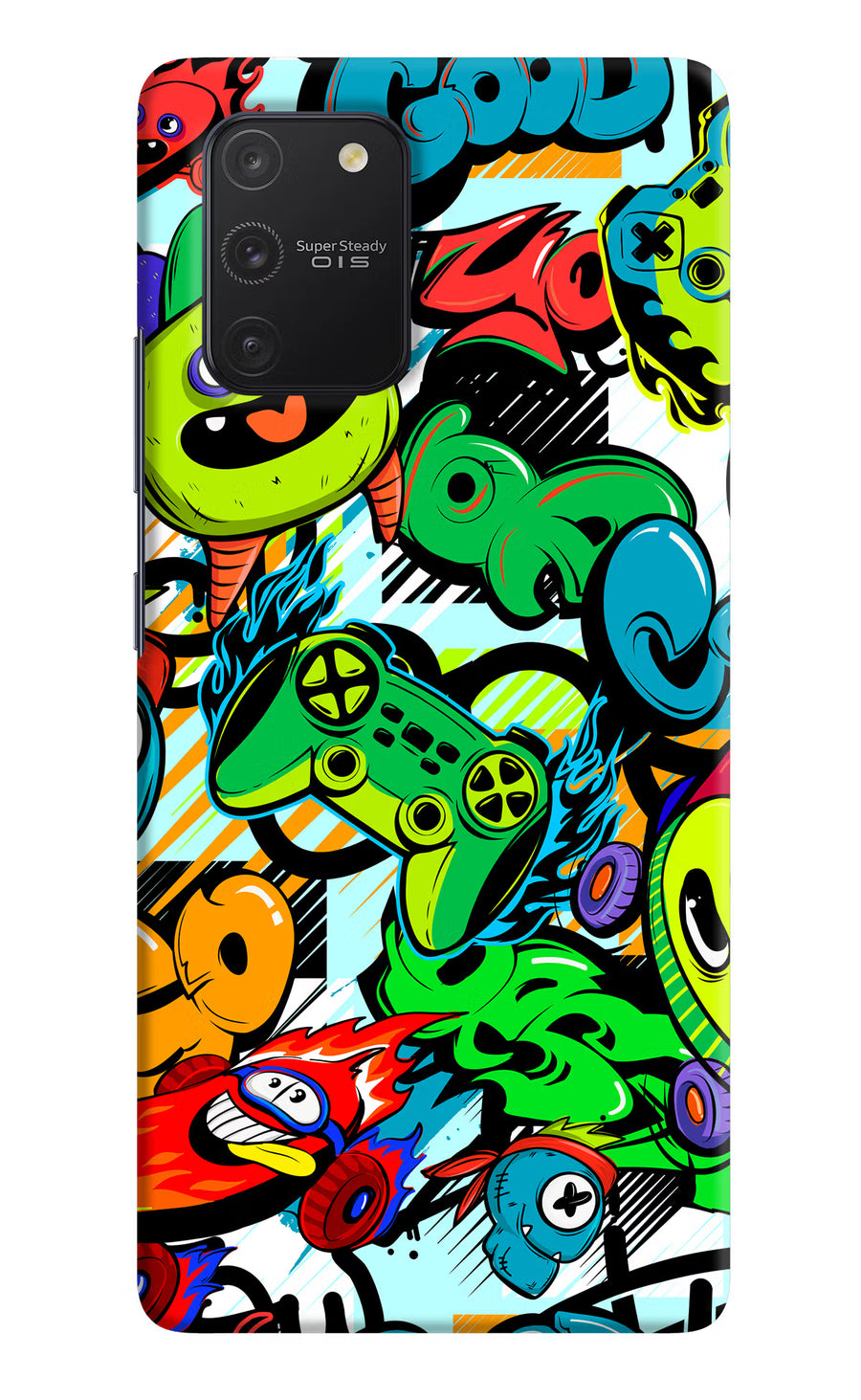 Game Doodle Samsung S10 Lite Back Cover, Hard case