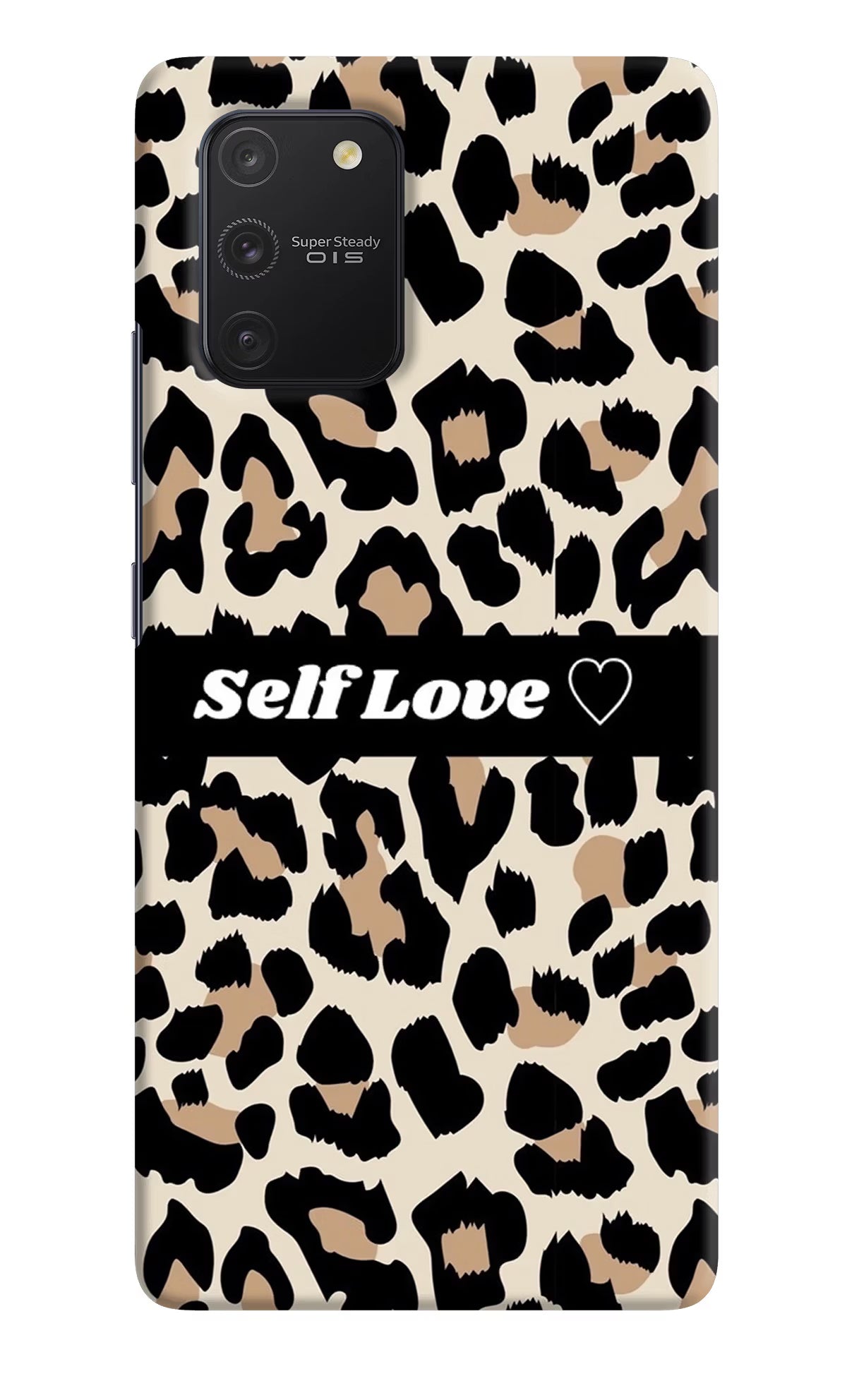 Leopard Print Self Love Samsung S10 Lite Hard Case Back Cover by Casekaro