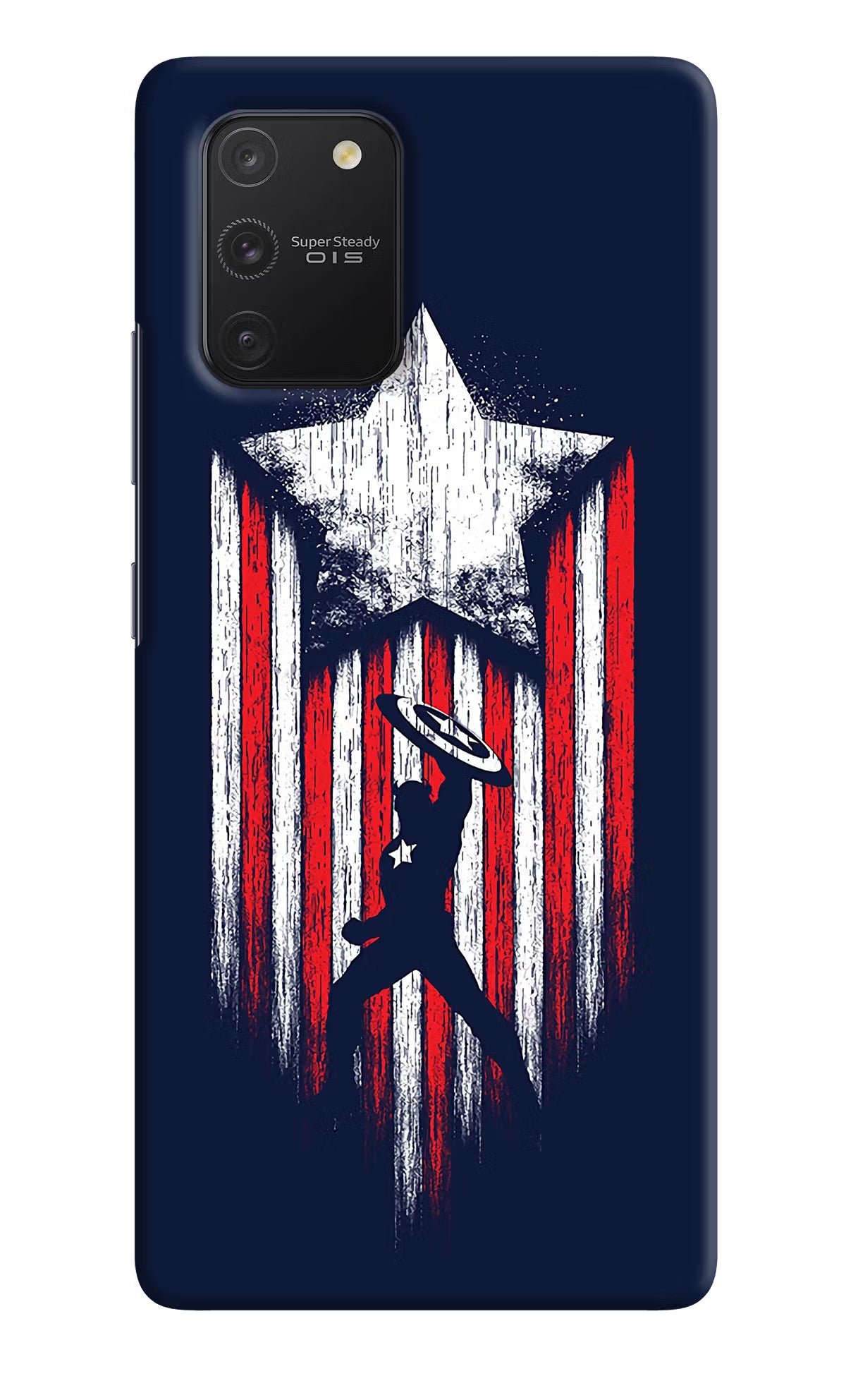 Captain America Marvel Art Samsung S10 Lite Hard Case Back Cover by Casekaro