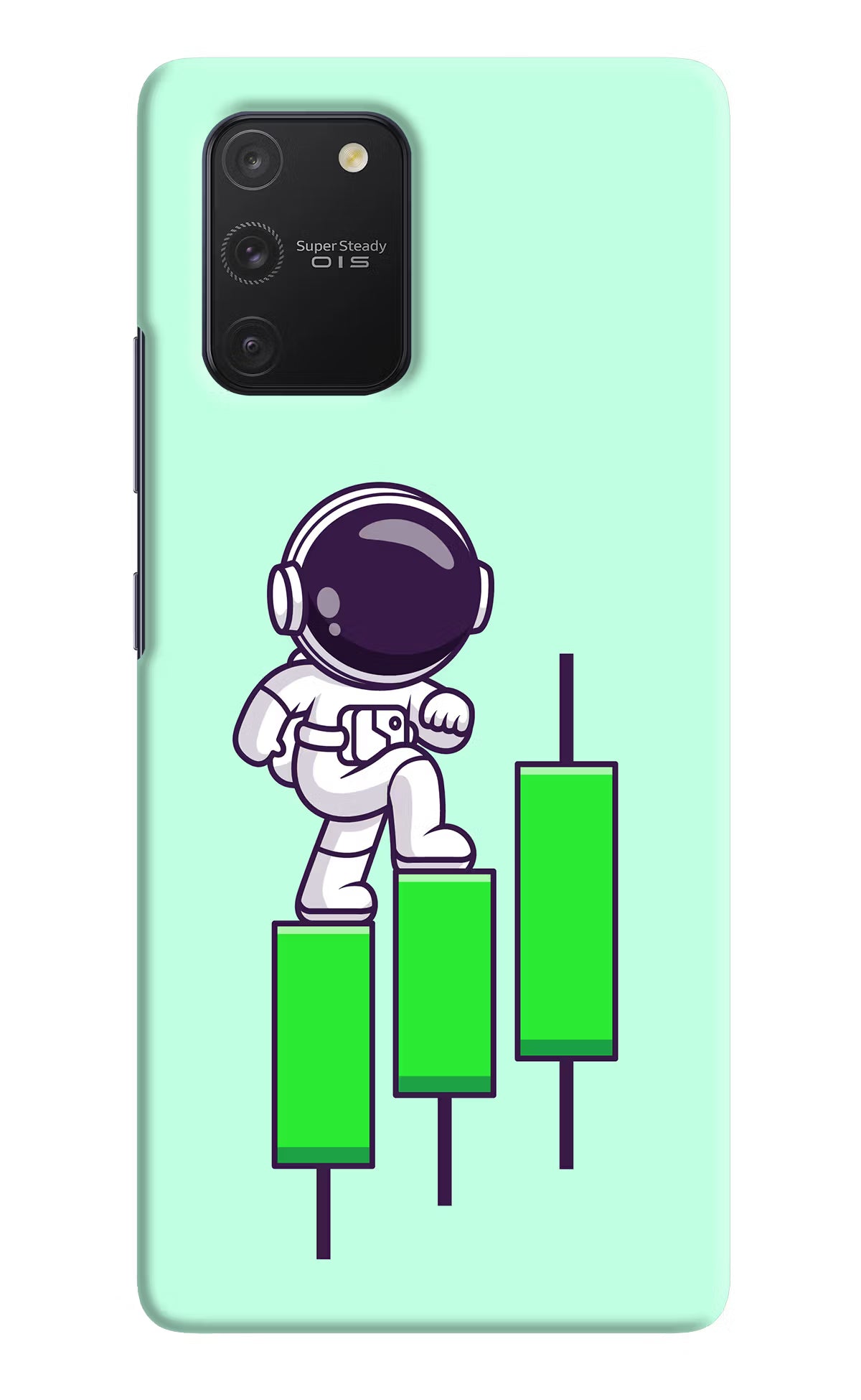 Astronaut Trader Samsung S10 Lite Hard Case Back Cover by Casekaro