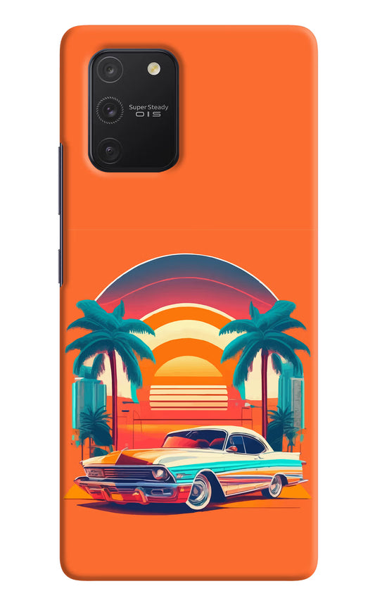 Palm Drive 80s Samsung S10 Lite Hard Case Back Cover by Casekaro