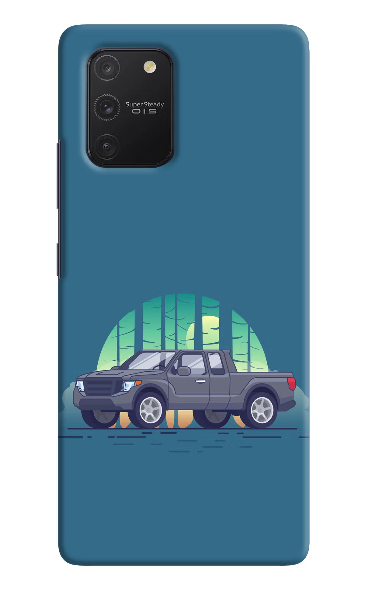 Retro Garage Vibe Samsung S10 Lite Hard Case Back Cover by Casekaro