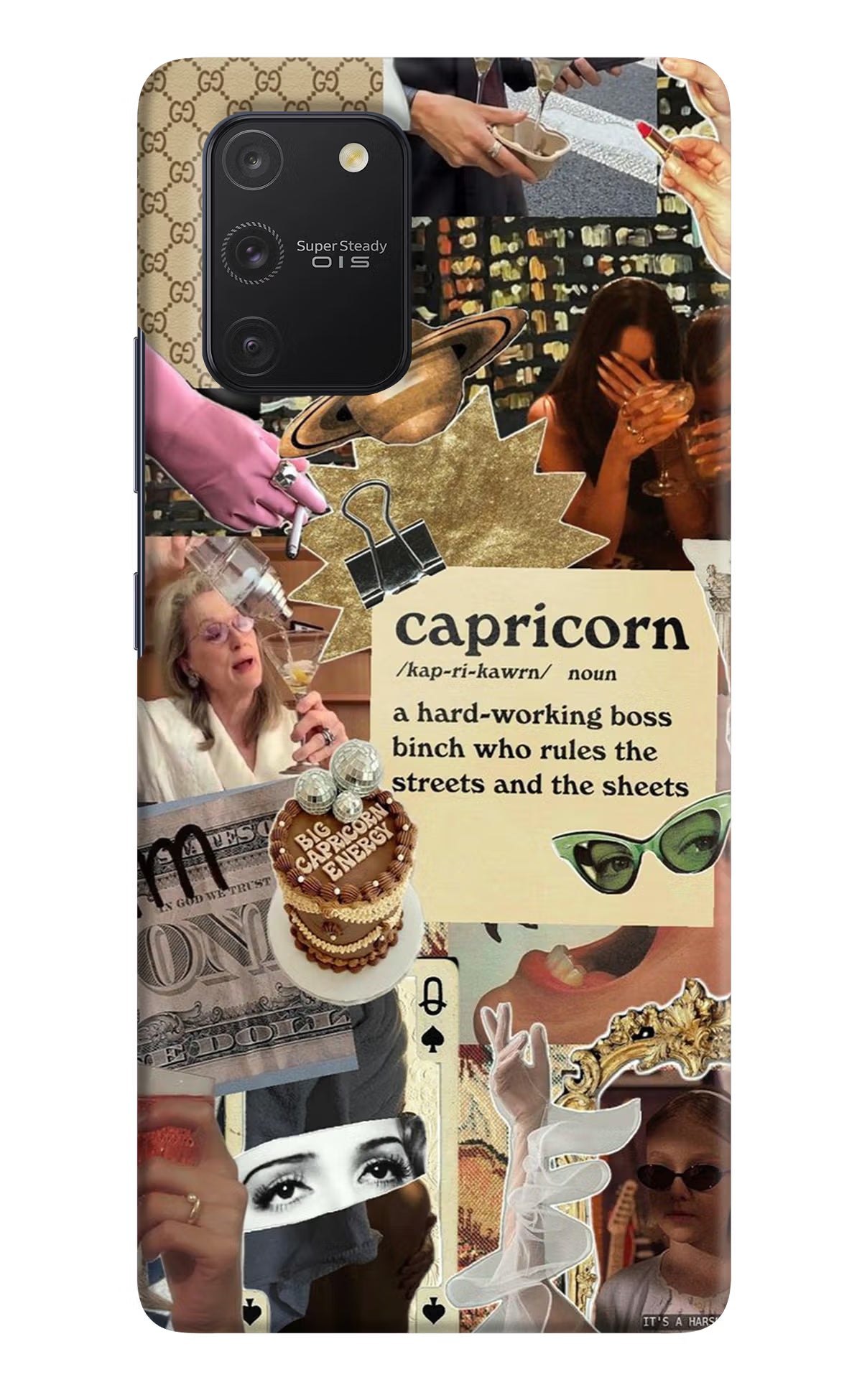 Capricorn Zodiac Samsung S10 Lite Hard Case Back Cover by Casekaro