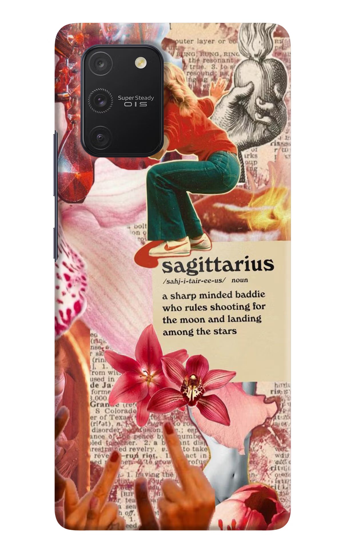 Sagittarius Zodiac Samsung S10 Lite Hard Case Back Cover by Casekaro