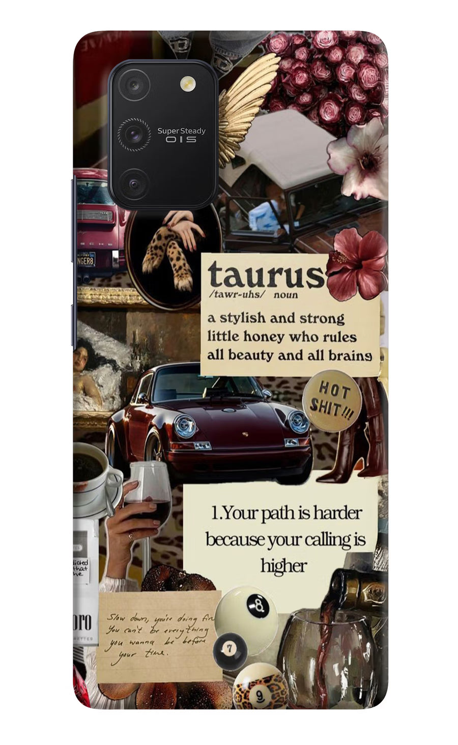 Taurus Zodiac Samsung S10 Lite Back Cover, Hard case