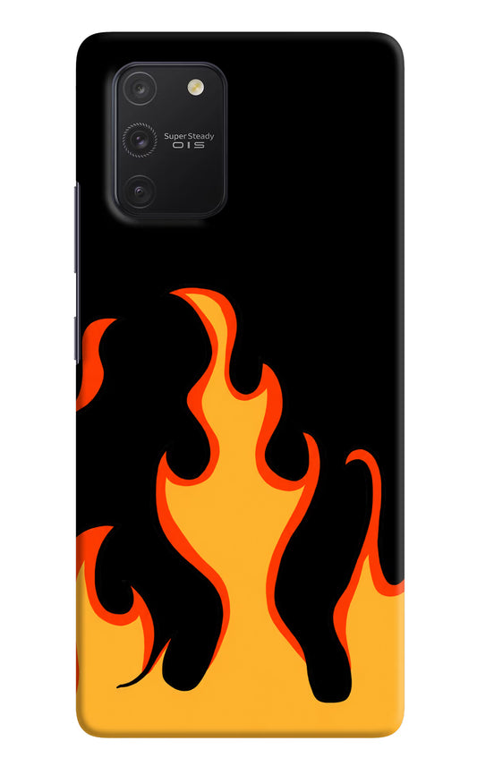 Fired Up – Black Samsung S10 Lite Hard Case Back Cover by Casekaro