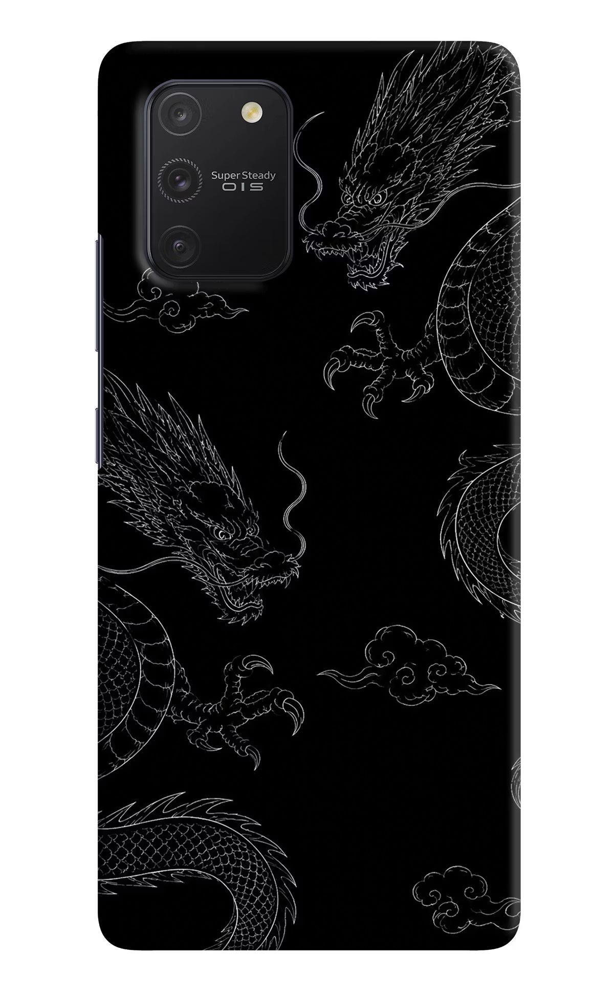 Twin Dragons Samsung S10 Lite Hard Case Back Cover by Casekaro