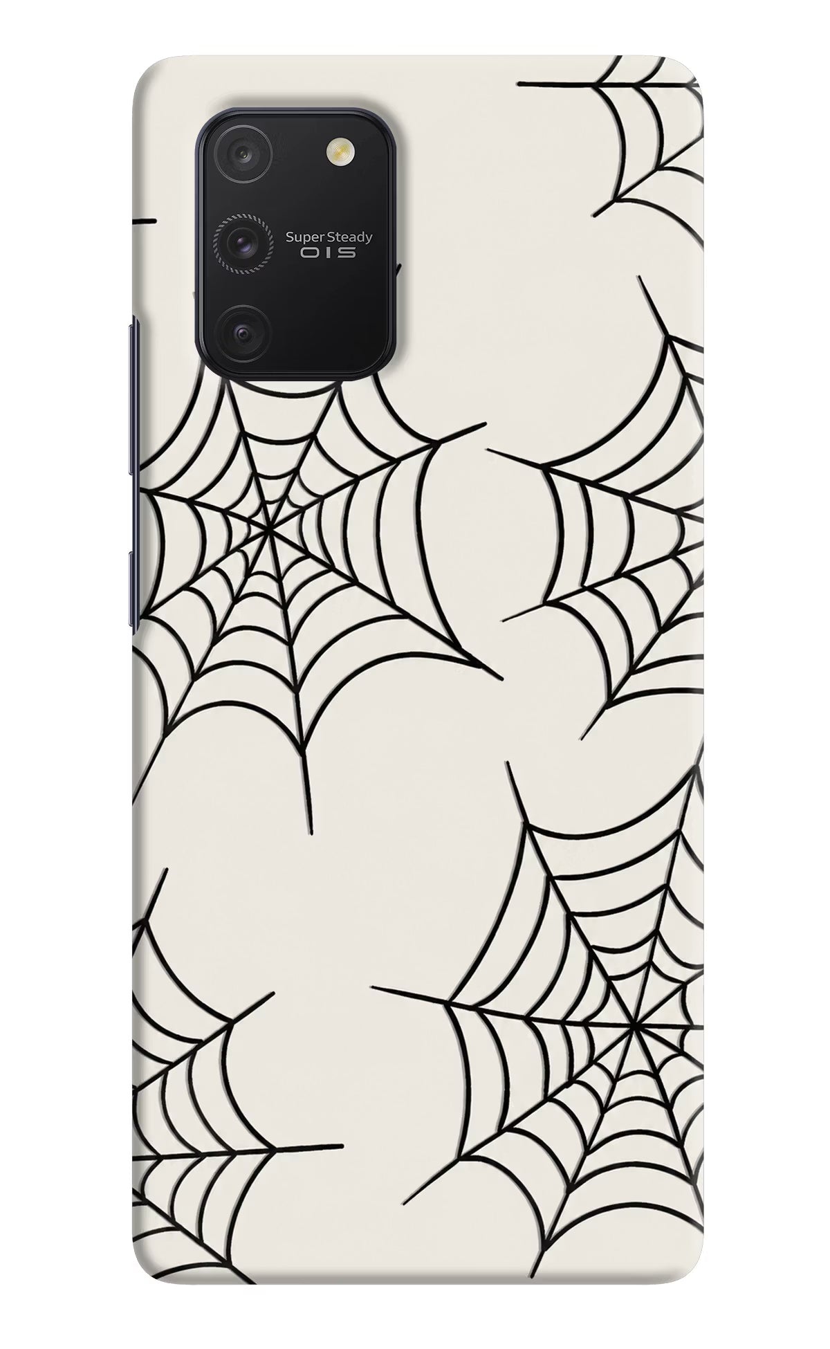 Spider Web Samsung S10 Lite Hard Case Back Cover by Casekaro