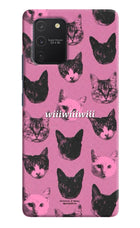 Pink Cats Samsung S10 Lite Hard Case Back Cover by Casekaro