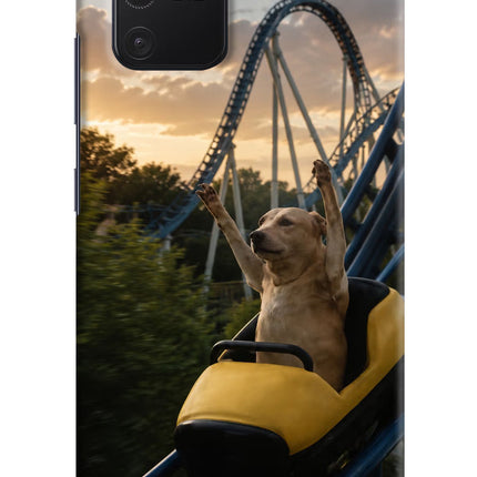 Rollercoaster Dog Samsung S10 Lite Hard Case Back Cover by Casekaro