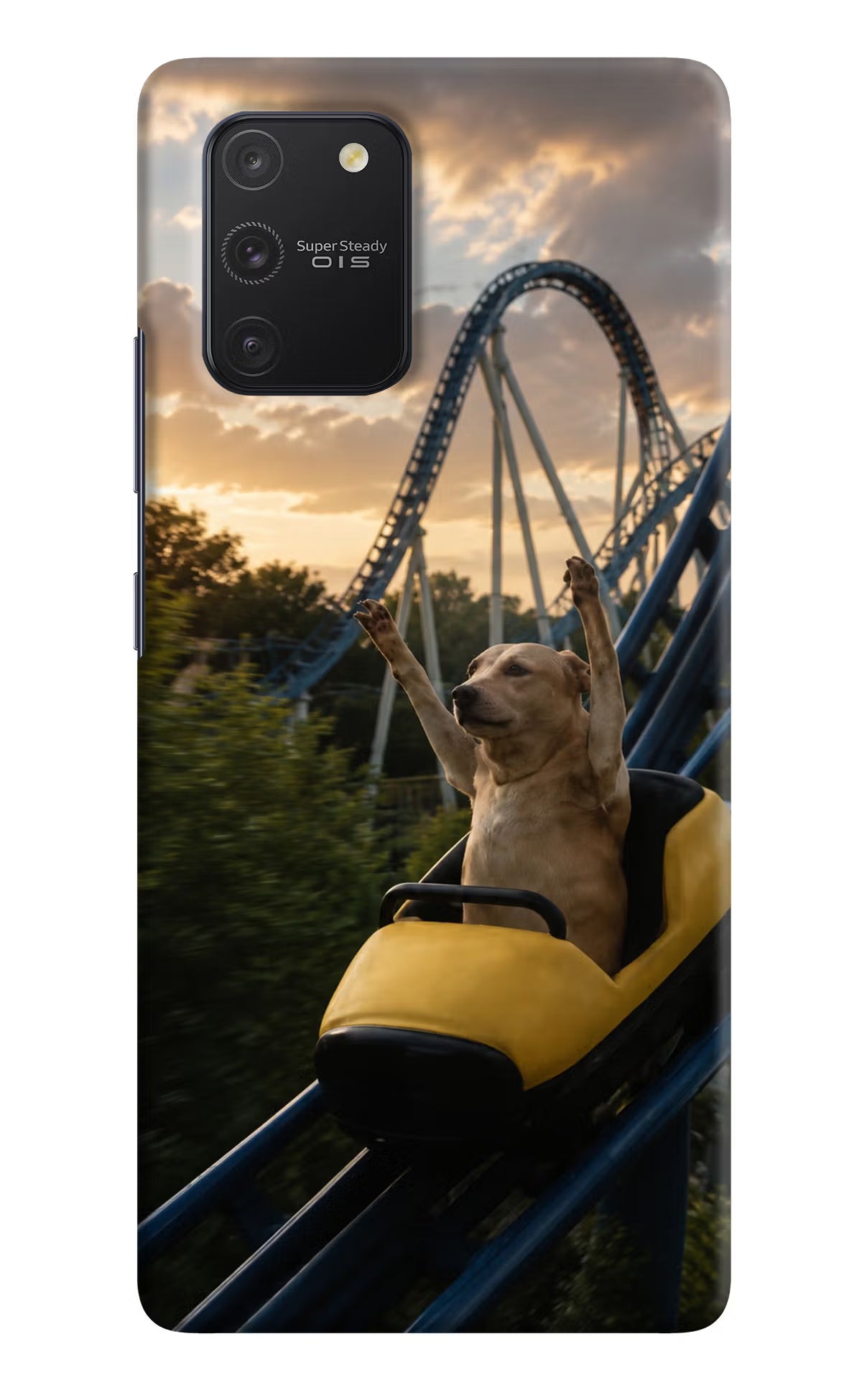 Rollercoaster Dog Samsung S10 Lite Back Cover