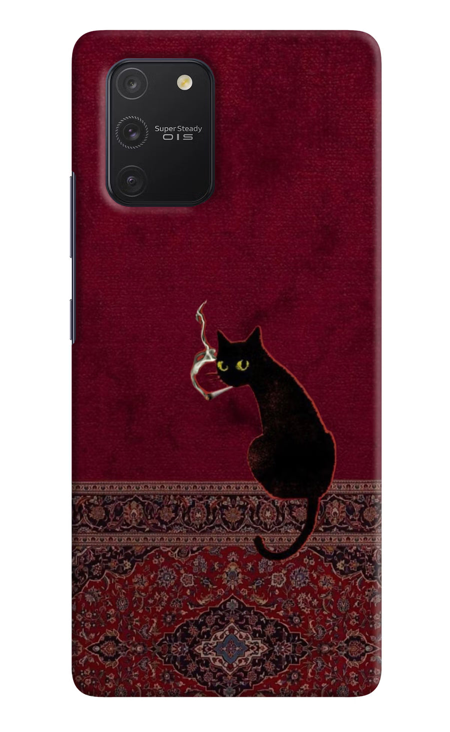 Midnight Cat Samsung S10 Lite Back Cover, Hard case