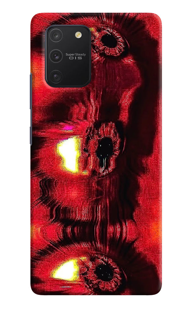 Fire Eye Samsung S10 Lite Hard Case Back Cover by Casekaro