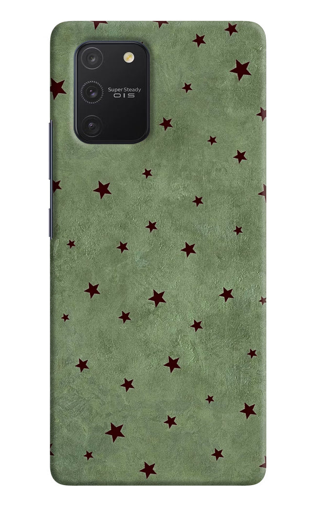 Green Stars Samsung S10 Lite Hard Case Back Cover by Casekaro