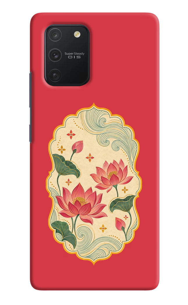 Pink Lotus Samsung S10 Lite Hard Case Back Cover by Casekaro