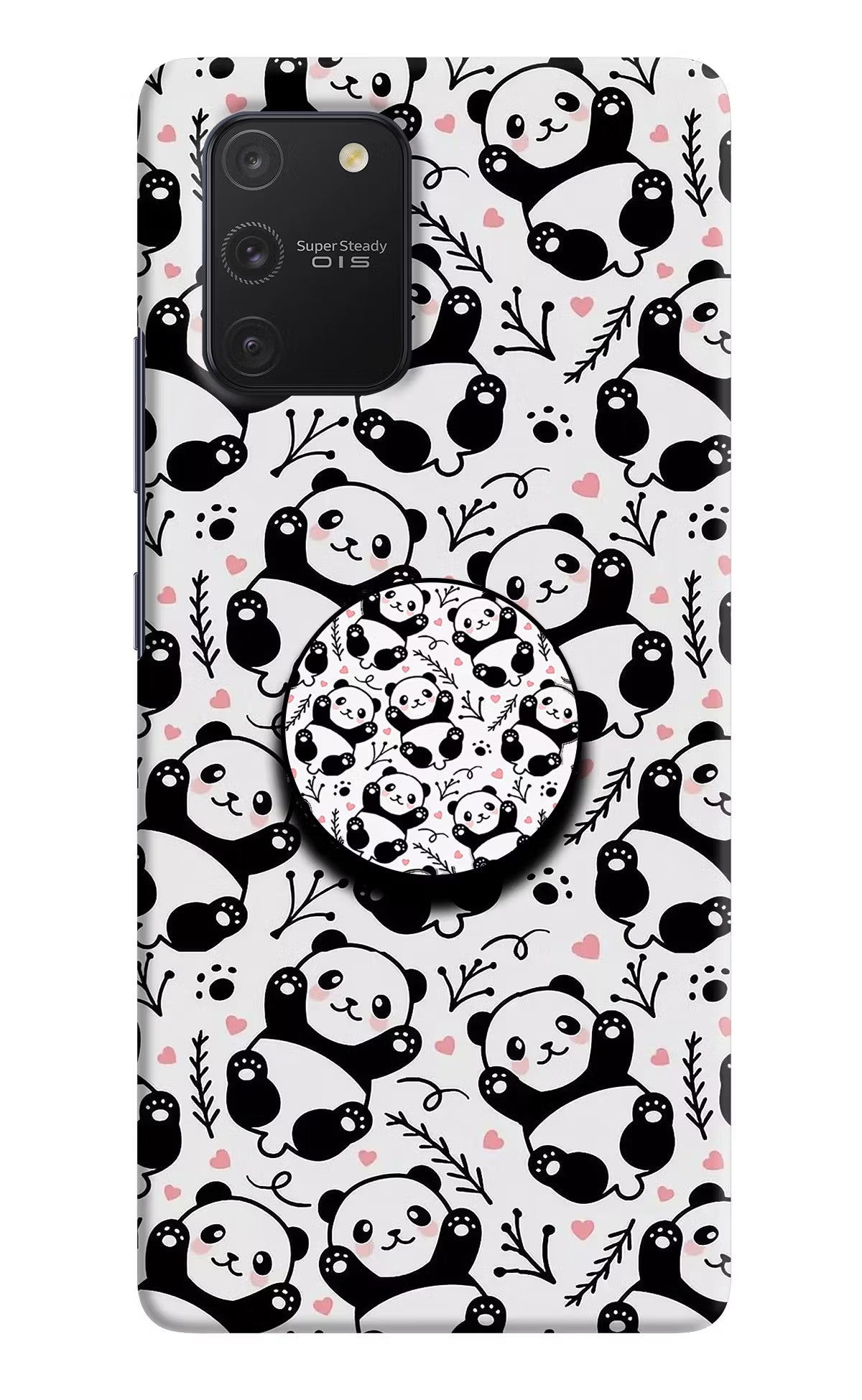 Cute Panda Samsung S10 Lite Pop Case by Casekaro