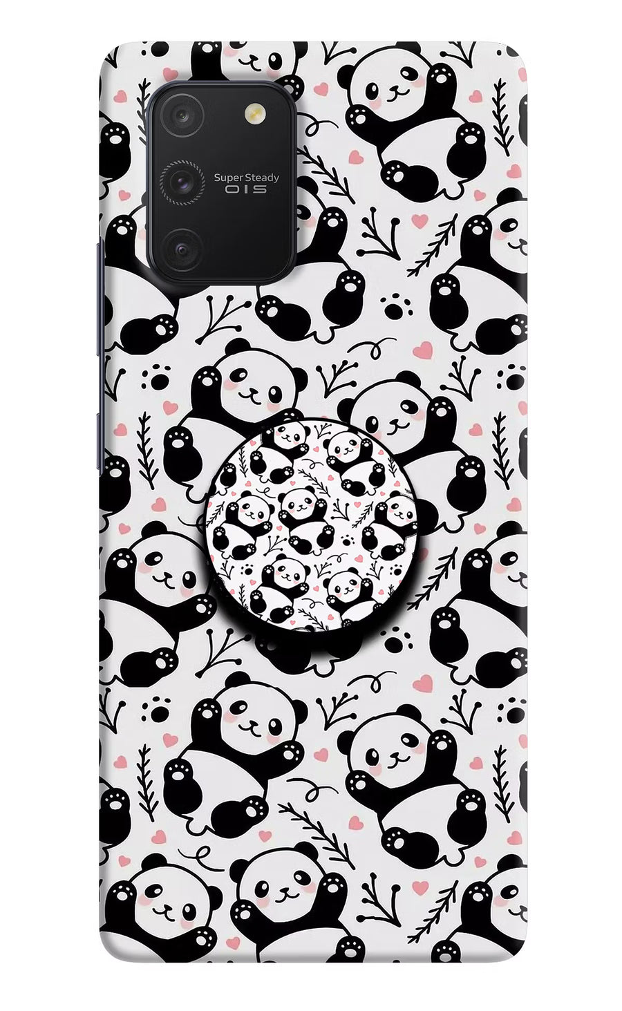 Cute Panda Samsung S10 Lite Pop Case, Hard case