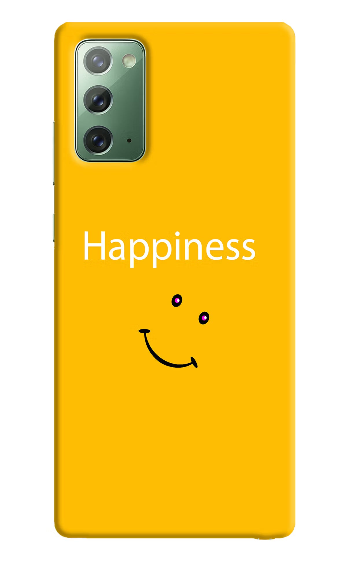 Happiness With Smiley Samsung Note 20 Hard Case Back Cover by Casekaro