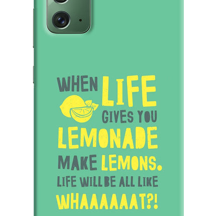 Quote Samsung Note 20 Hard Case Back Cover by Casekaro