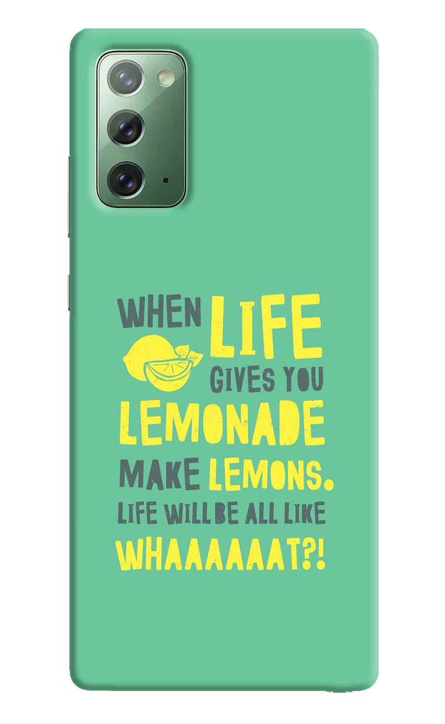 Quote Samsung Note 20 Back Cover, Hard case