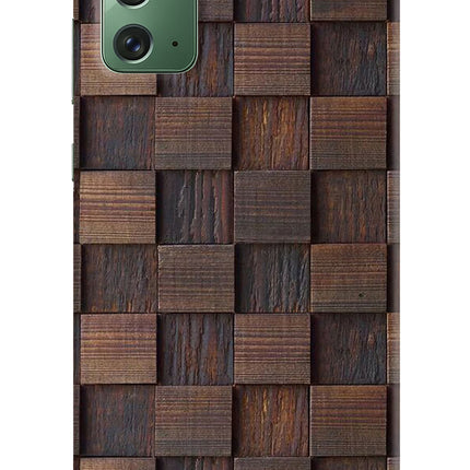 Wooden Cube Design Samsung Note 20 Hard Case Back Cover by Casekaro