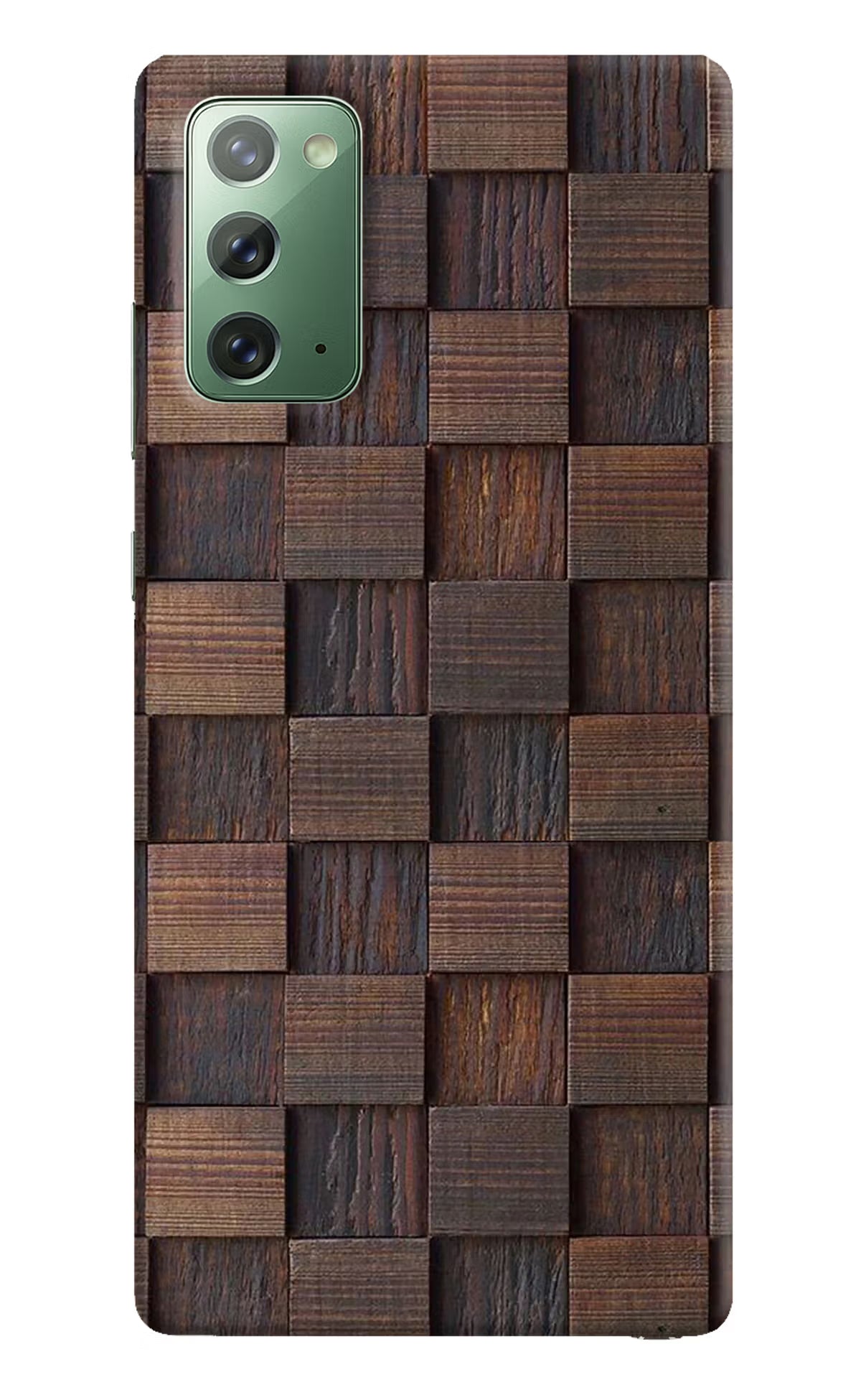 Wooden Cube Design Samsung Note 20 Hard Case Back Cover by Casekaro