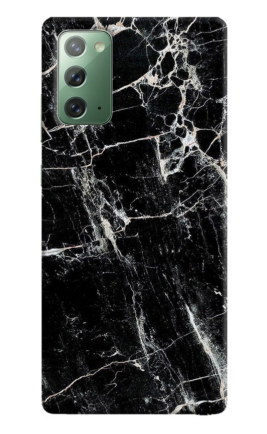 Black Marble Texture Samsung Note 20 Hard Case Back Cover by Casekaro