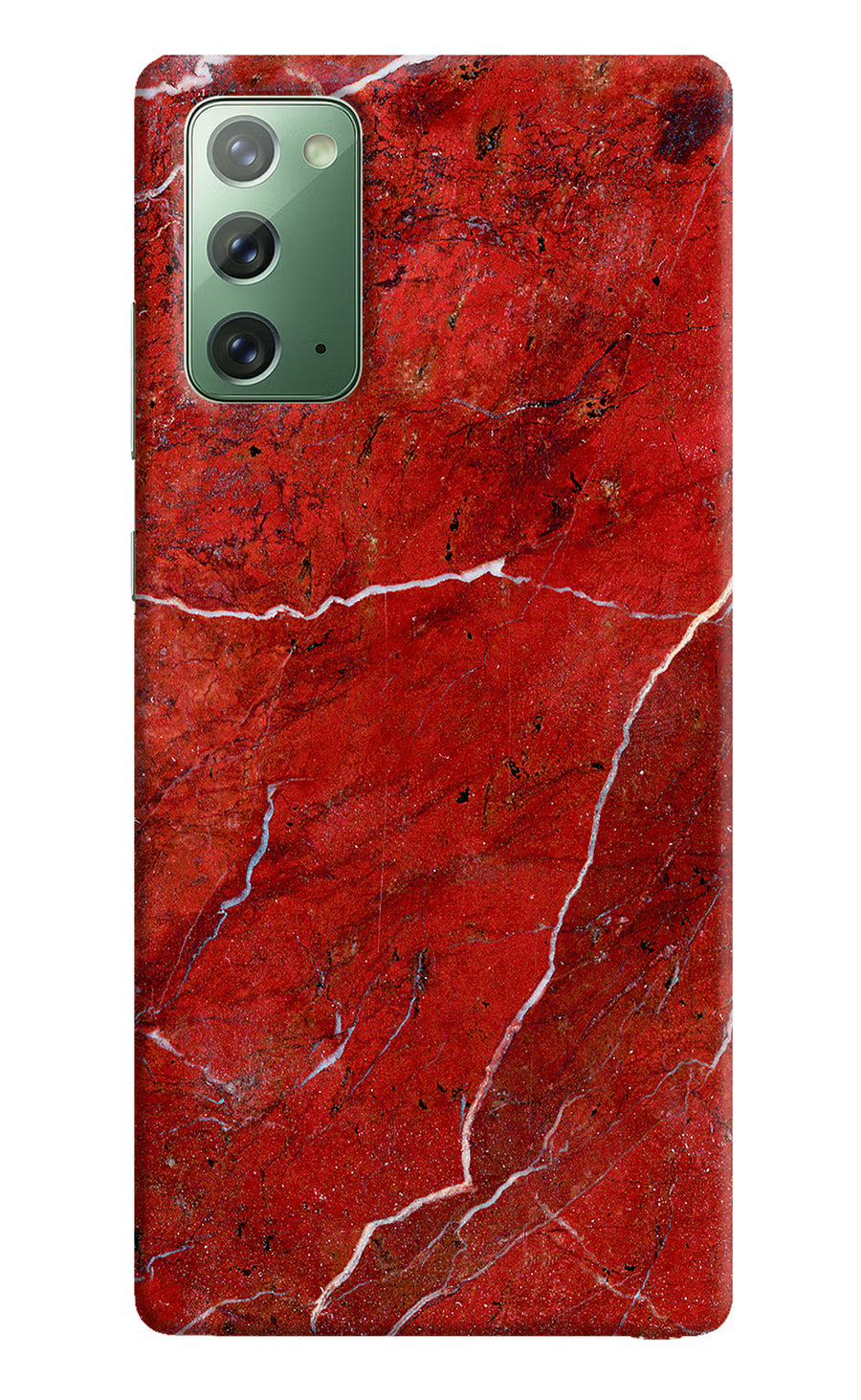 Red Marble Design Samsung Note 20 Back Cover, Hard case
