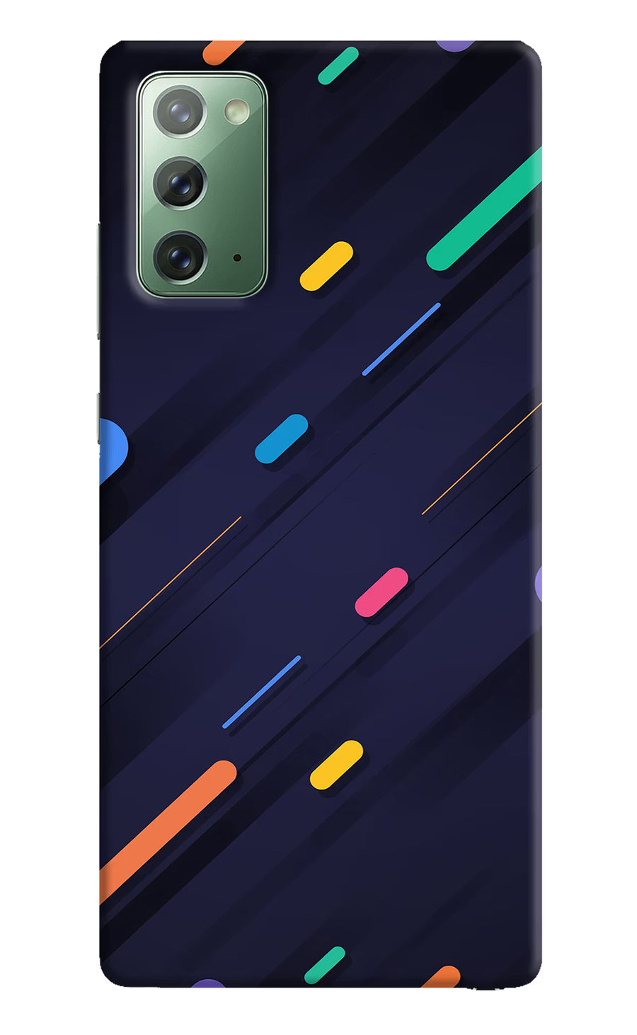 Abstract Design Samsung Note 20 Back Cover, Hard case