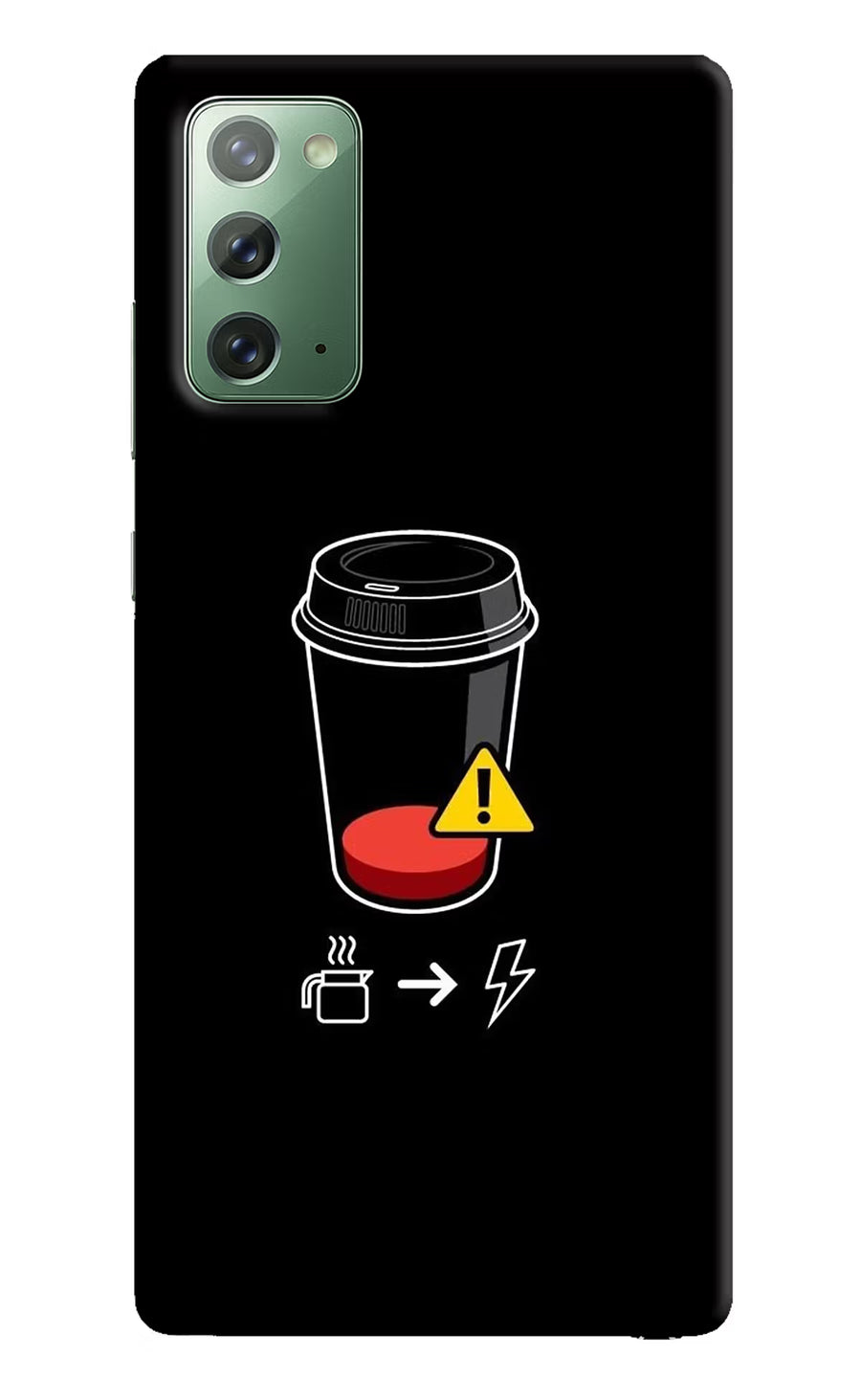 Coffee Samsung Note 20 Back Cover, Hard case