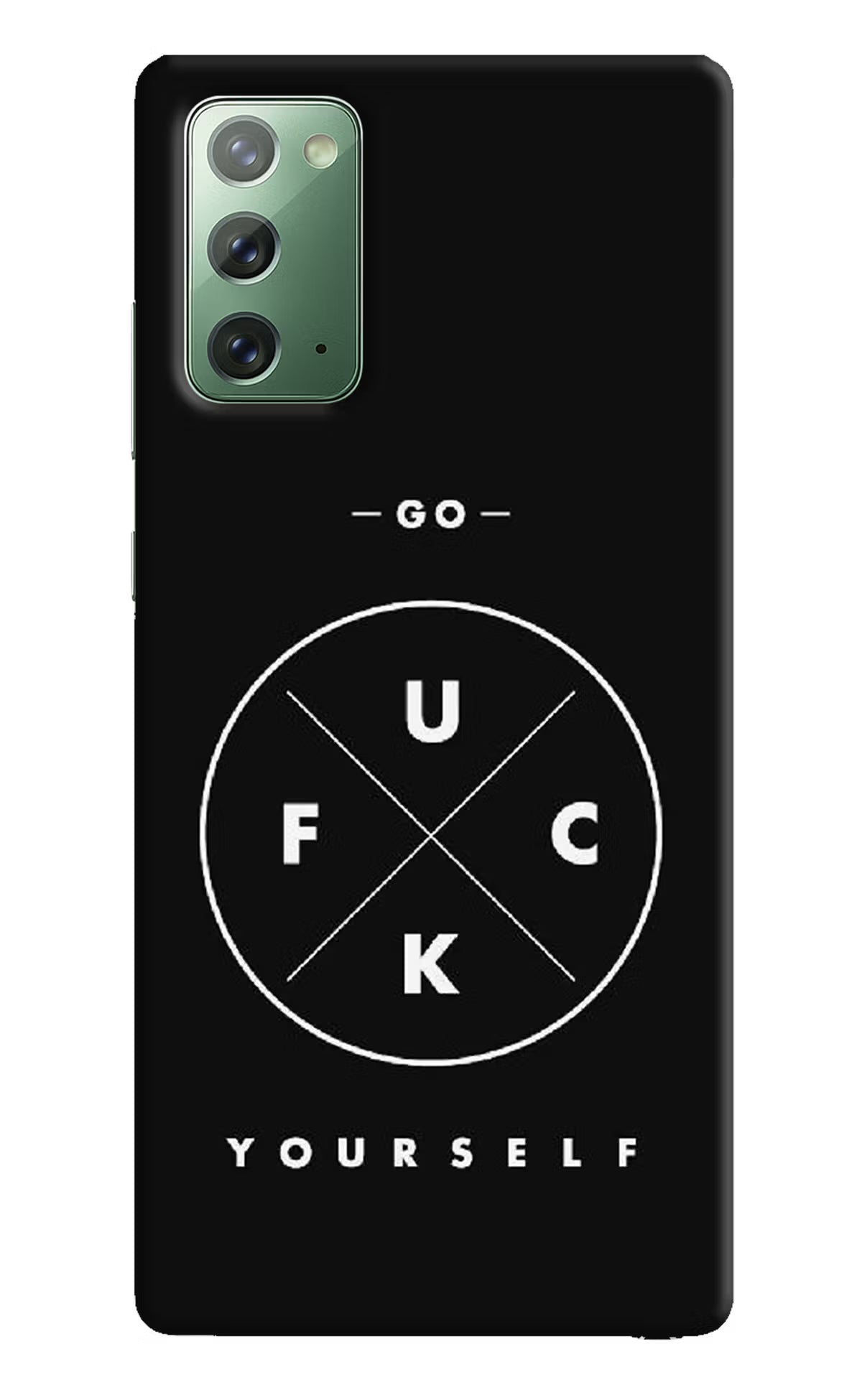 Go Fuck Yourself Samsung Note 20 Hard Case Back Cover by Casekaro
