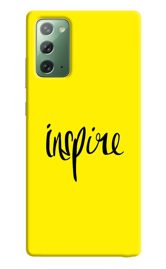 Inspire Samsung Note 20 Hard Case Back Cover by Casekaro