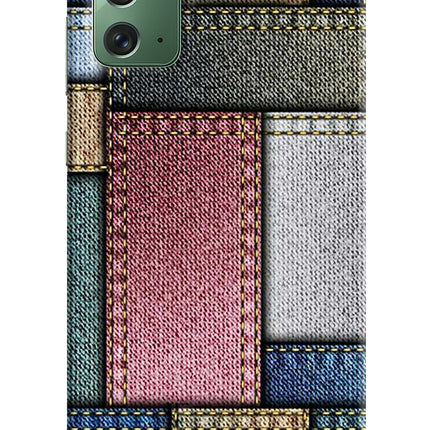 Multicolor Jeans Samsung Note 20 Hard Case Back Cover by Casekaro