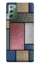 Multicolor Jeans Samsung Note 20 Hard Case Back Cover by Casekaro