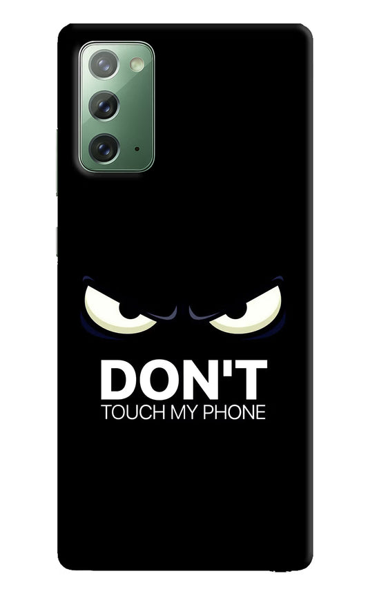 Don'T Touch My Phone Samsung Note 20 Hard Case Back Cover by Casekaro