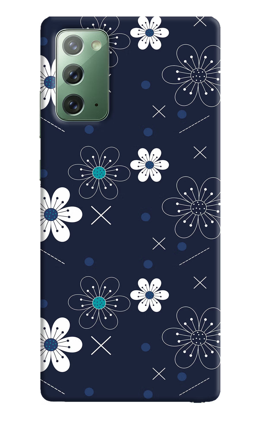 Flowers Samsung Note 20 Back Cover, Hard case