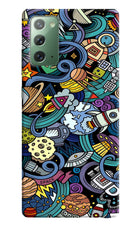Space Abstract Samsung Note 20 Hard Case Back Cover by Casekaro