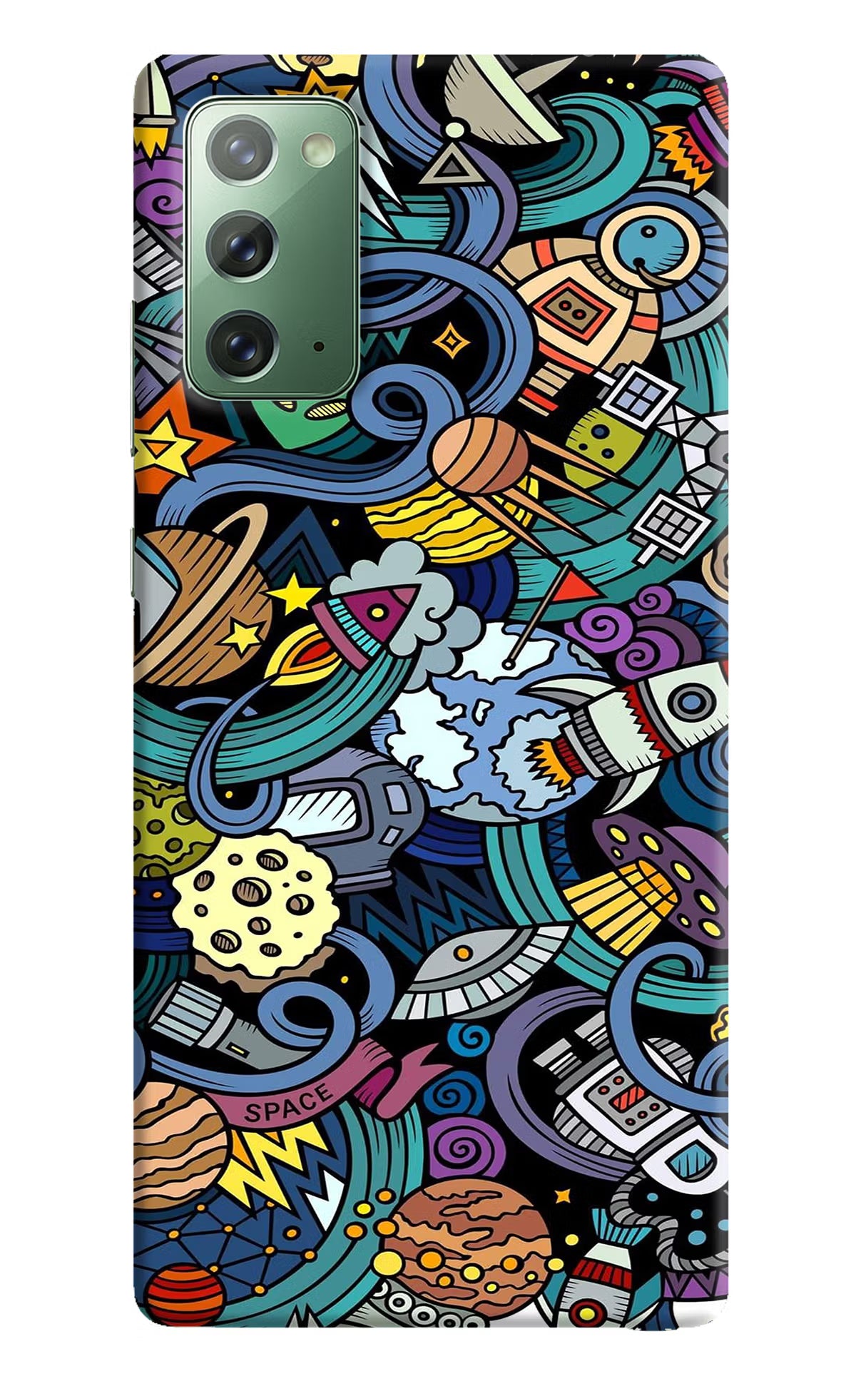 Space Abstract Samsung Note 20 Hard Case Back Cover by Casekaro