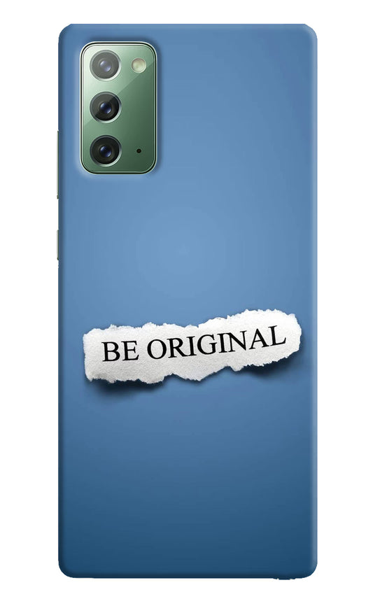 Be Original Samsung Note 20 Hard Case Back Cover by Casekaro