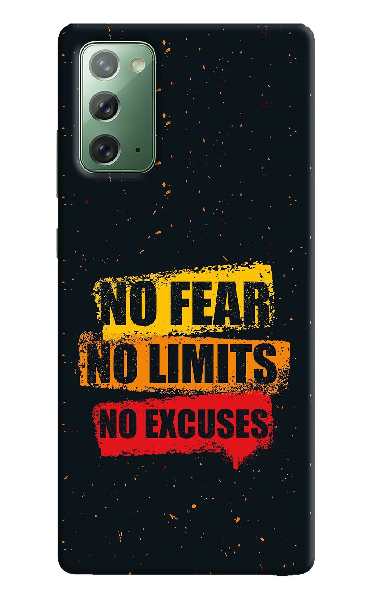 No Fear No Limits No Excuse Samsung Note 20 Hard Case Back Cover by Casekaro