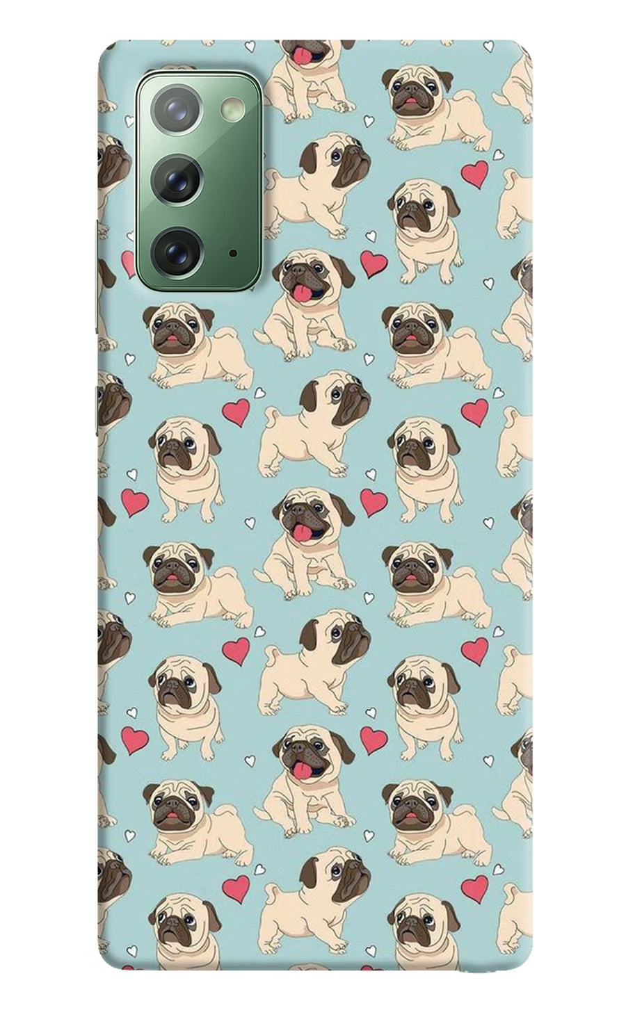 Pug Dog Samsung Note 20 Back Cover, Hard case