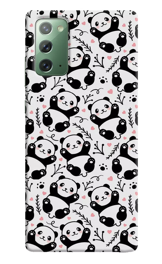 Cute Panda Samsung Note 20 Hard Case Back Cover by Casekaro