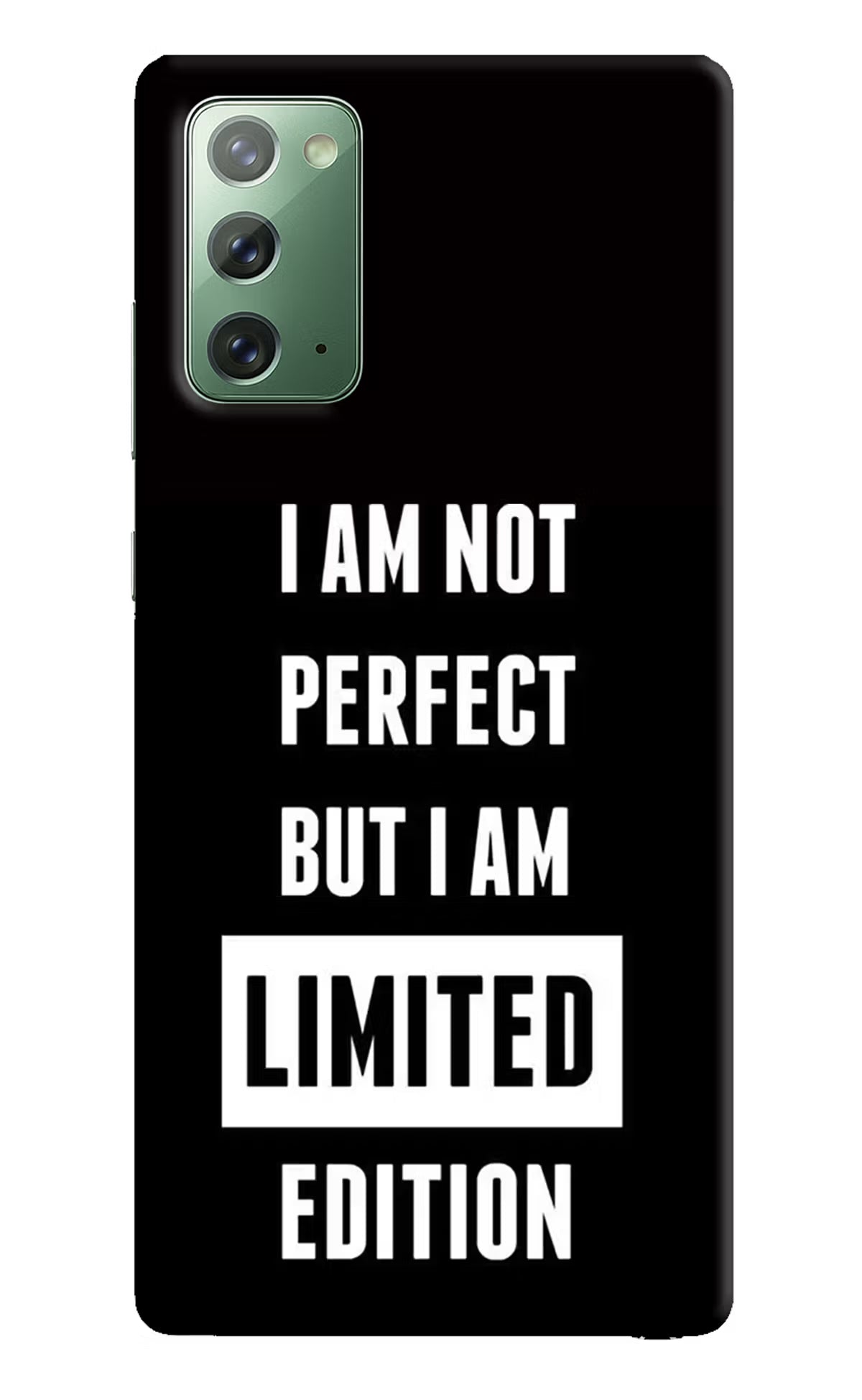 I Am Not Perfect But I Am Limited Edition Samsung Note 20 Hard Case Back Cover by Casekaro