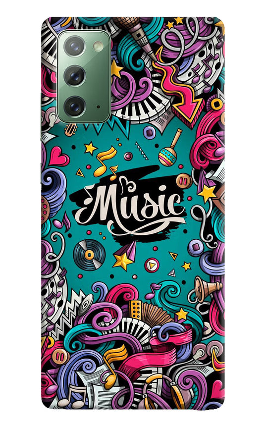 Music Graffiti Samsung Note 20 Hard Case Back Cover by Casekaro