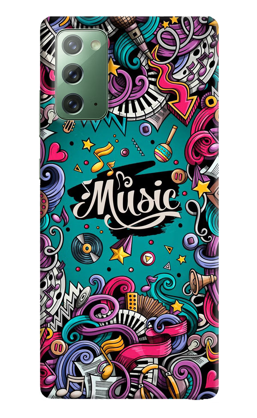 Music Graffiti Samsung Note 20 Back Cover, Hard case
