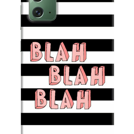 Blah Blah Blah Samsung Note 20 Hard Case Back Cover by Casekaro