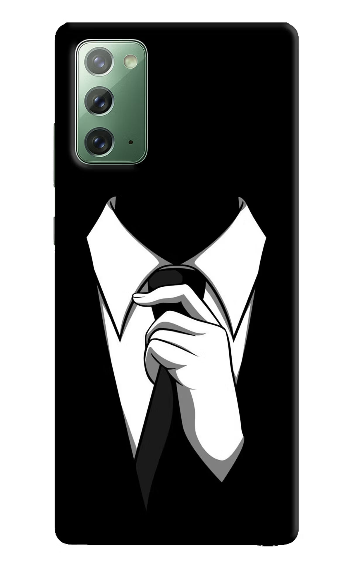 Black Tie Samsung Note 20 Hard Case Back Cover by Casekaro